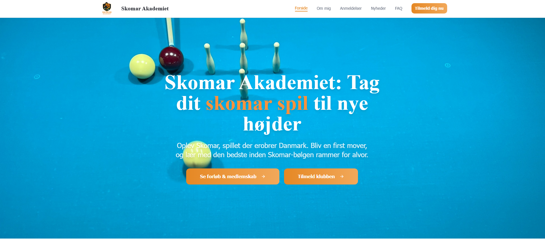 Skærmbillede af Skomar Akademiet
